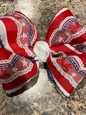 Patriotic Red White Blue Hair Bow is $45 and the rest are $25
